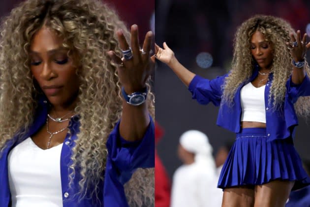 Serena Williams Makes Surprise Appearance At Super Bowl Halftime Show