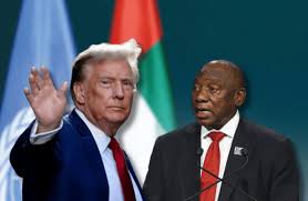 trump and south african president