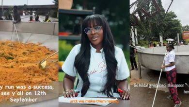Hilda Baci Breaks Down 250 Bags Of Rice For Giant Jollof Rice Record