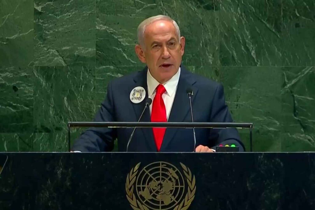 Diplomats Stage Walkout As Israeli PM Netanyahu Delivers Fiery UNGA Speech On Gaza War