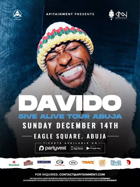 Davido Adds Abuja Stop to “5ive Alive” Tour