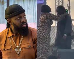 Timaya Falls on Stage While Lifting Plus-Sized Fan at Delta Carnival Performance