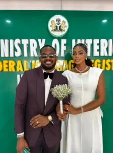 Cross Okonkwo Says “I Do” in Lagos Civil Ceremony