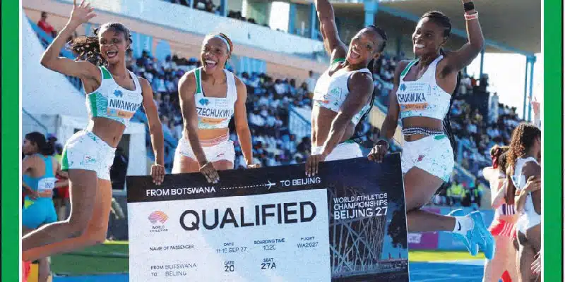 Team Nigeria Secures Three Relay Spots for World Championships at World Relays in Gaborone