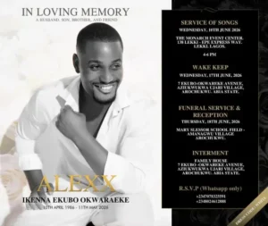 Alexx Ekubo Burial Date Announced As Family Releases Funeral Arrangements