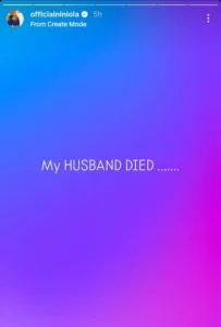 “My Husband Died” — Niniola’s Emotional Confession Sparks Shock After Years of Denials