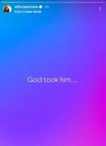 “My Husband Died” — Niniola’s Emotional Confession Sparks Shock After Years of Denials